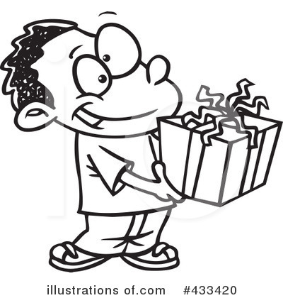 Royalty-Free (RF) Christmas Gift Clipart Illustration by toonaday - Stock Sample #433420
