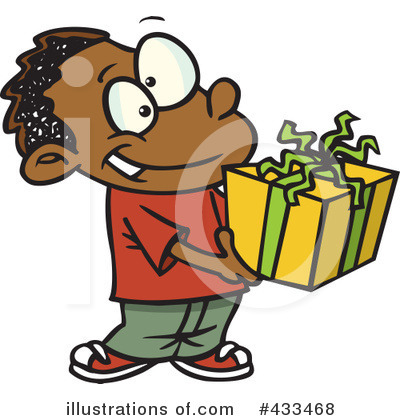 Royalty-Free (RF) Christmas Gift Clipart Illustration by toonaday - Stock Sample #433468