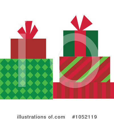 Royalty-Free (RF) Christmas Gifts Clipart Illustration by peachidesigns - Stock Sample #1052119
