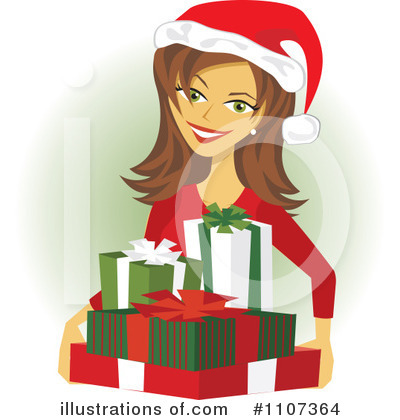Royalty-Free (RF) Christmas Gifts Clipart Illustration by Amanda Kate - Stock Sample #1107364