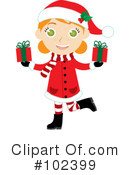 Christmas Girl Clipart #102399 by Rosie Piter