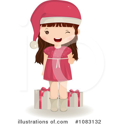 Royalty-Free (RF) Christmas Girl Clipart Illustration by Melisende Vector - Stock Sample #1083132