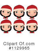 Christmas Girl Clipart #1129965 by Melisende Vector