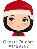Christmas Girl Clipart #1129967 by Melisende Vector