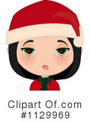 Christmas Girl Clipart #1129969 by Melisende Vector
