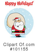 Christmas Greeting Clipart #101155 by Hit Toon