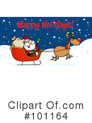 Christmas Greeting Clipart #101164 by Hit Toon