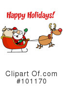 Christmas Greeting Clipart #101170 by Hit Toon