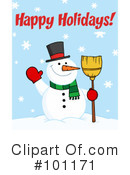 Christmas Greeting Clipart #101171 by Hit Toon
