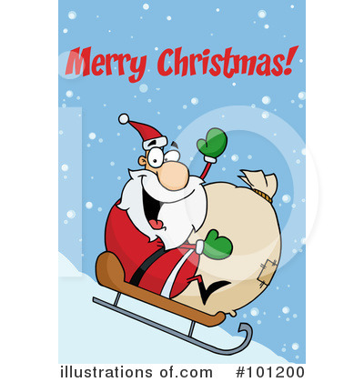 Christmas Greeting Clipart #101200 by Hit Toon