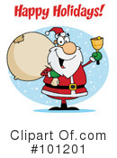 Christmas Greeting Clipart #101201 by Hit Toon