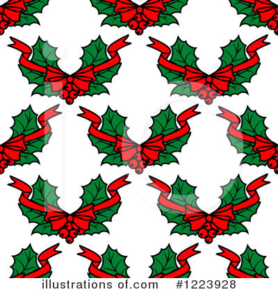 Christmas Holly Clipart #1223928 by Vector Tradition SM