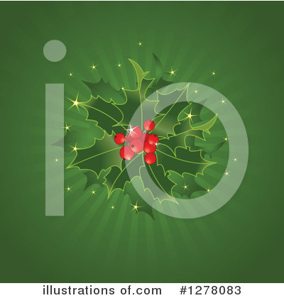 Christmas Holly Clipart #1278083 by Pushkin