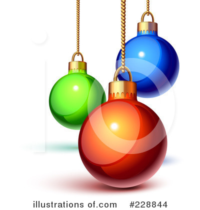 Christmas Baubles Clipart #228844 by Oligo