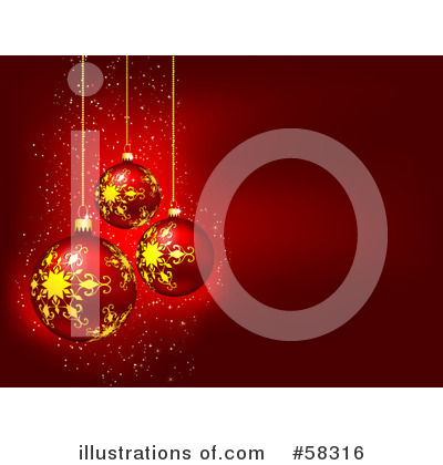Royalty-Free (RF) Christmas Ornament Clipart Illustration by KJ Pargeter - Stock Sample #58316