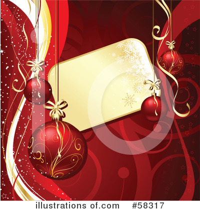 Royalty-Free (RF) Christmas Ornament Clipart Illustration by KJ Pargeter - Stock Sample #58317