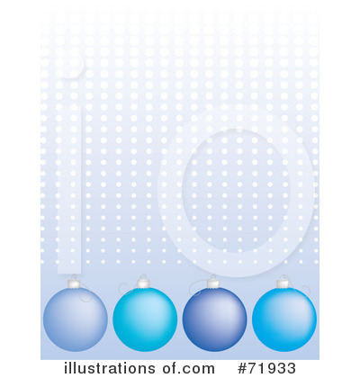 Royalty-Free (RF) Christmas Ornaments Clipart Illustration by inkgraphics - Stock Sample #71933