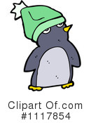 Christmas Penguin Clipart #1117854 by lineartestpilot