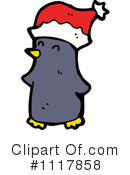 Christmas Penguin Clipart #1117858 by lineartestpilot