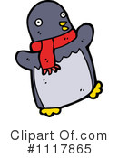 Christmas Penguin Clipart #1117865 by lineartestpilot
