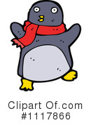 Christmas Penguin Clipart #1117866 by lineartestpilot