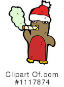 Christmas Penguin Clipart #1117874 by lineartestpilot