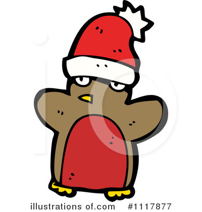 Royalty-Free (RF) Christmas Penguin Clipart Illustration by lineartestpilot - Stock Sample #1117877