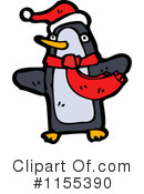 Christmas Penguin Clipart #1155390 by lineartestpilot