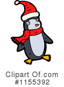Christmas Penguin Clipart #1155392 by lineartestpilot