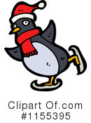 Christmas Penguin Clipart #1155395 by lineartestpilot