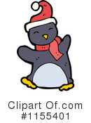Christmas Penguin Clipart #1155401 by lineartestpilot