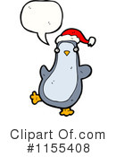 Christmas Penguin Clipart #1155408 by lineartestpilot