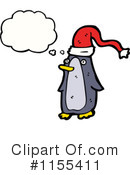Christmas Penguin Clipart #1155411 by lineartestpilot