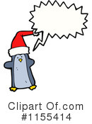 Christmas Penguin Clipart #1155414 by lineartestpilot