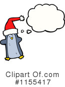 Christmas Penguin Clipart #1155417 by lineartestpilot