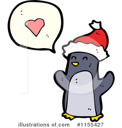 Royalty-Free (RF) Christmas Penguin Clipart Illustration by lineartestpilot - Stock Sample #1155427