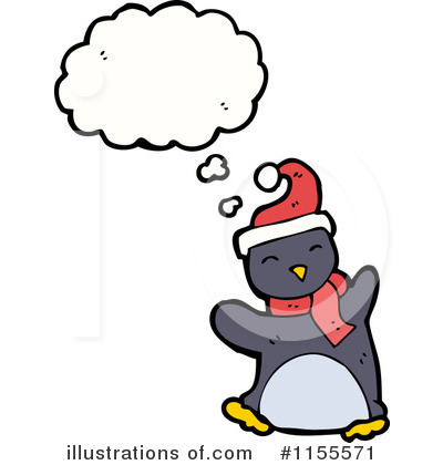Royalty-Free (RF) Christmas Penguin Clipart Illustration by lineartestpilot - Stock Sample #1155571