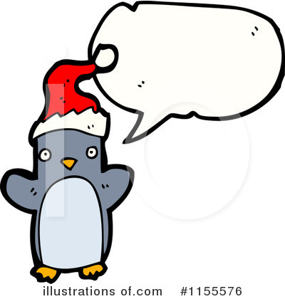 Royalty-Free (RF) Christmas Penguin Clipart Illustration by lineartestpilot - Stock Sample #1155576