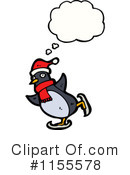 Christmas Penguin Clipart #1155578 by lineartestpilot