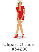 Christmas Pin Up Clipart #64230 by David Rey