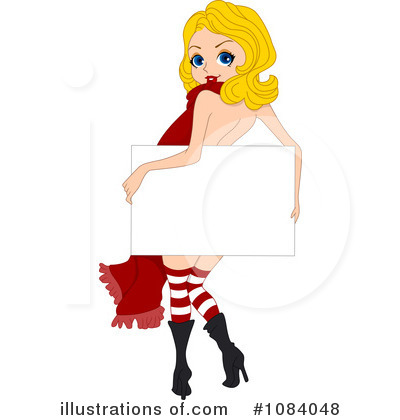 Royalty-Free (RF) Christmas Pinup Clipart Illustration by BNP Design Studio - Stock Sample #1084048