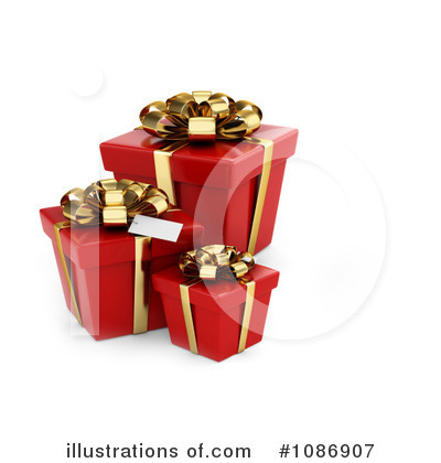 Royalty-Free (RF) Christmas Present Clipart Illustration by BNP Design Studio - Stock Sample #1086907