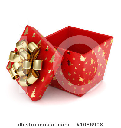 Royalty-Free (RF) Christmas Present Clipart Illustration by BNP Design Studio - Stock Sample #1086908
