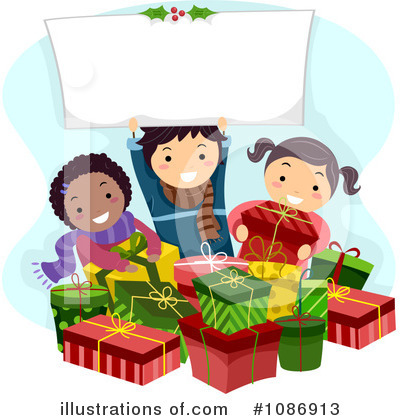 Royalty-Free (RF) Christmas Present Clipart Illustration by BNP Design Studio - Stock Sample #1086913