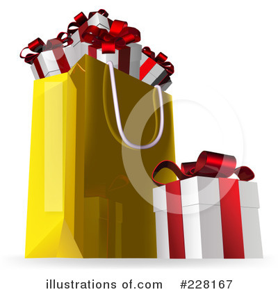 Royalty-Free (RF) Christmas Presents Clipart Illustration by AtStockIllustration - Stock Sample #228167