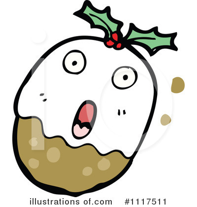 Christmas Pudding Clipart #1117511 by lineartestpilot