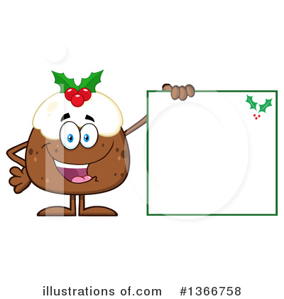 Christmas Pudding Clipart #1366758 by Hit Toon