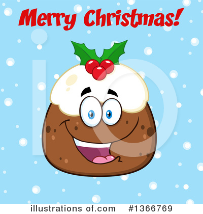 Christmas Pudding Clipart #1366769 by Hit Toon