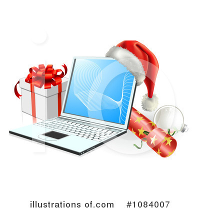 Royalty-Free (RF) Christmas Shopping Clipart Illustration by AtStockIllustration - Stock Sample #1084007