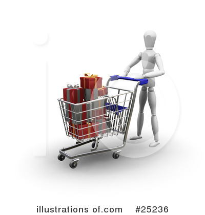 Shopping Cart Clipart #25236 by KJ Pargeter